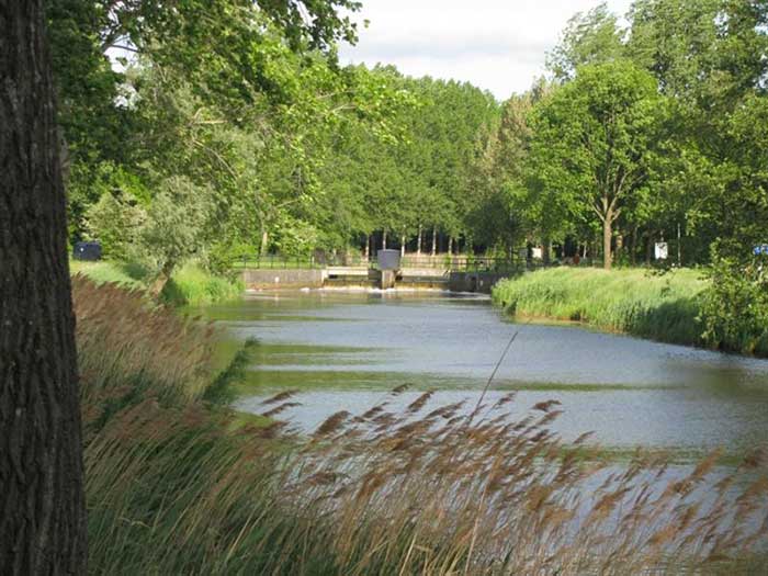 Het kanaaltje, een fraaie plek om te vertoeven.