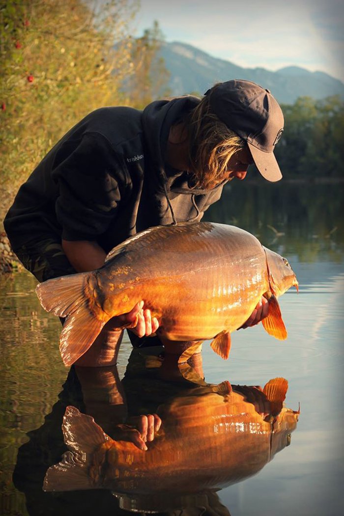 Wie veel vist, zal ook vangen. Zoals deze fraaie najaarsparel!