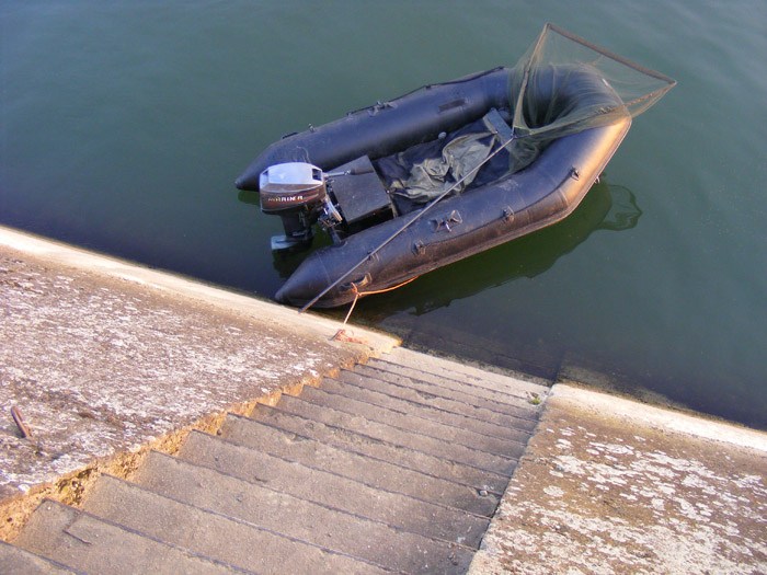 Een andere les: wees voorzichtig met het in je boot stappen ;-)