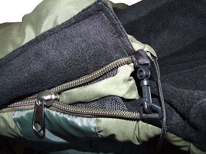 De slaapzakken zijn zeer fraai afgewerkt.