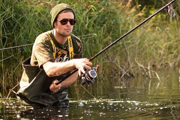 James Armstrong van CC Moore, één van de tevreden gebruikers van de Vass Waders.