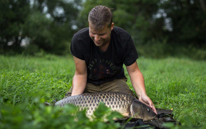 Post kon niet achterblijven en ving op zijn beurt een karakteristieke bak van een schub!