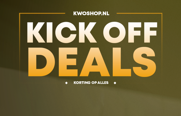 Kick-off Deals: korting op ALLES in de KWO Shop