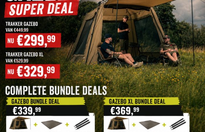 OP=OP: Trakker Gazebo Superdeals bij Hengelsport Vught!